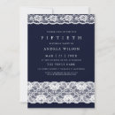 Recherche de dentelle bleu marine invitations Élégant