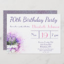Search for purple 70th birthday invitations Flowers