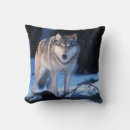 Recherche de loup gris coussins Neige