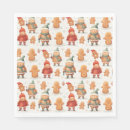 Search for gingerbread man napkins Red