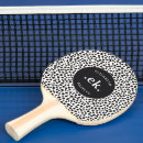 Recherche de motif abstrait raquettes ping pong Noir et blanc