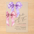 Search for elegant 1st birthday invitations Pink bow