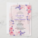 Search for purple sweet 16 invitations Tiara
