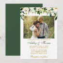 Search for white gold and green wedding invitations Botanical foliage