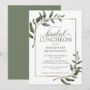 Search for luncheon bridal shower invitations Eucalyptus