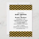 Search for chevron baby shower invitations Neutral
