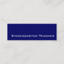 Search for kindergarten business cards Teacher