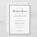 Search for classic bridal shower invitations Typography