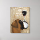 Search for boxer dog art Dog with wine
