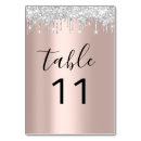 Recherche de silver numbers table wedding table cards Gris