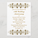 Search for gold 50th wedding anniversary invitations Party