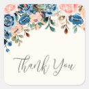 Search for blue flower thank you stickers Beautiful