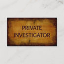 Search for private investigator business cards Investigation