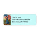 Search for patriot return address labels Red white and blue