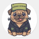 Search for funny pugs stickers Halloween