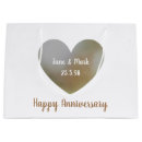 Search for heart shaped gift bags Anniversary