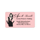 Search for black dress return address labels Black and white