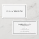 Search for professional white business cards Elegant