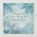 Search for magical winter wonderland invitations Snowflakes