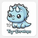 Search for cute triceratops stickers Kawaii