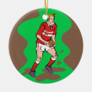 Search for rugby ball ornaments Player