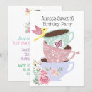 Search for tea sweet 16 invitations Pastel