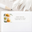 Search for orange daisy return address labels Floral