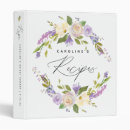 Search for bridal shower recipe binders Purple