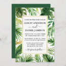 Recherche de tropical greenery mariage invitations Moderne