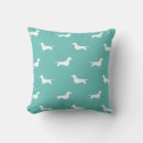 Search for dog silhouette pillows Dachshund