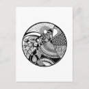 Recherche de cercles abstraits cartes postales Noir