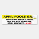 Search for prank bumper stickers Gag