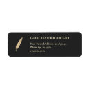 Search for round gold return address labels Elegant