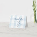 Search for blue gingham thank you cards Simple