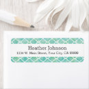 Search for quatrefoil return address labels Geometric
