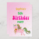 Recherche de rose gold 1ans anniversaire invitations Anniversaire de la licorne