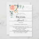 Search for rustic beach bridal shower invitations Botanical