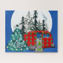 Search for camping puzzles Watercolor