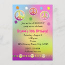 Search for tie dye birthday invitations Groovy