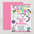 Search for unicorn sleepover invitations Pink