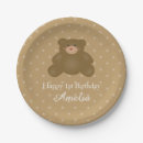 Search for brown teddy bears plates Polka dot