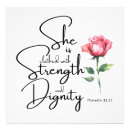 Search for she is clothed strength dignity posters Religious