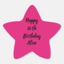 Search for stars birthday stickers For her