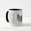 Search for french bulldog mugs Black and white