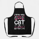Search for funny work aprons Cat