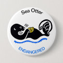 Recherche de loutre mignonne badges Loutre de mer