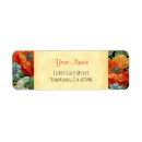Search for orange poppy return address labels Floral