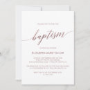 Recherche de rose gold baptême invitations Feuille d'or rose
