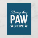 Recherche de pattes de chat cartes postales Dog