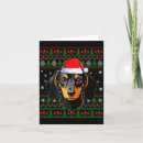 Search for dachshund christmas cards Santa